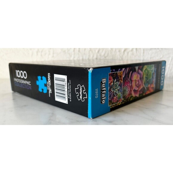 Simple Succulents 1000 Piece Photographic Jigsaw Puzzle Buffalo - Complete - Picture 5 of 7